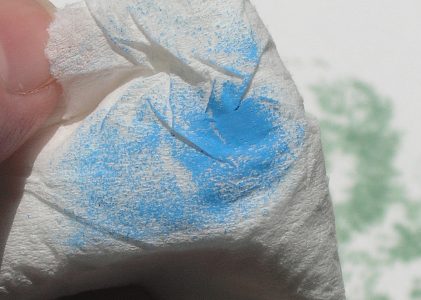 Add Color to a Colored Pencil Drawing with Bath Tissue